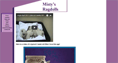 Desktop Screenshot of mistysragdolls.com